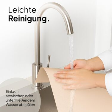 Підкладка під миску для кота Pretty PAW® 60x40 см - аксесуар для фонтану та миски Pretty Paw | нековзна та водонепроникна, захист підлоги (Бежевий, широка)