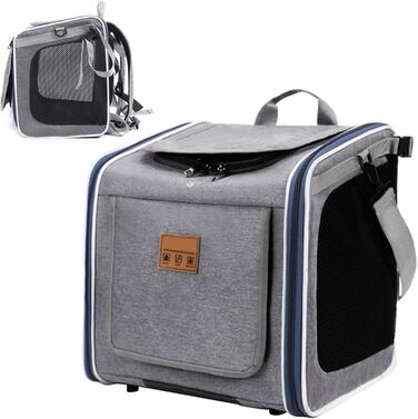 Корзина для собак Penlimly – переносний, складаний рюкзак-тримач для велосипеда, для прогулянок, подорожей, активного відпочинку, сім'ї, котів та собак