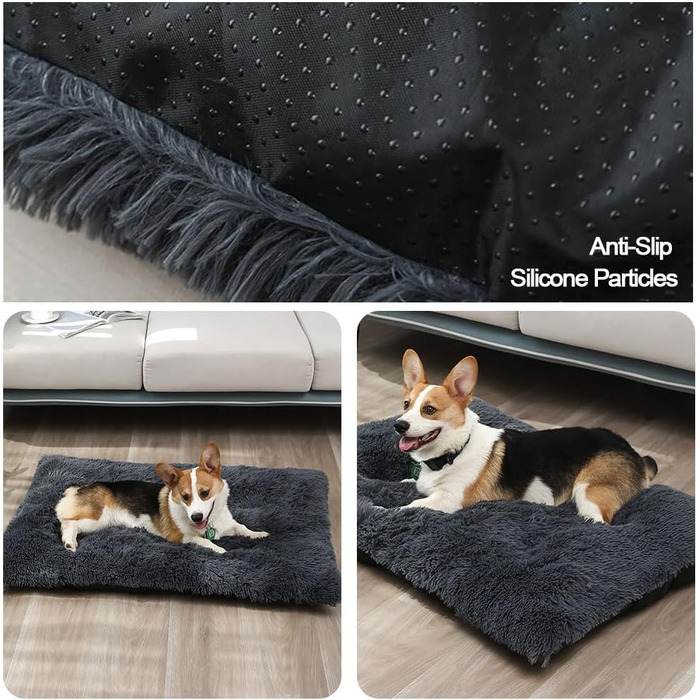 Лежанка для собак FANSU, м'яка, знімна та миється, жовта (XL, 95x65 см)