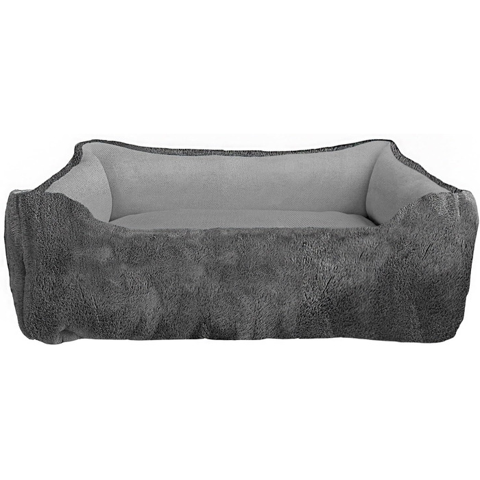 Лежанка для собак і котів Hundehütte Love, сірий, 44 x 34 x 15 см, підходить для всіх сезонів