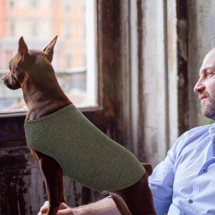 Сорочка для собак Х'юмараян, великі породи, зелена XXL: захист від сонця, еластична, для лабрадорів