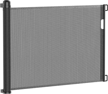Захист для воріт Naizy Rollo 0-150см: сітка для собак, захист від дітей, ролетний тип, чорний 150см
