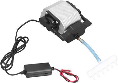 Акваріумний повітряний насос 12V для аерації, портативний, для домашнього використання, працює від акумулятора