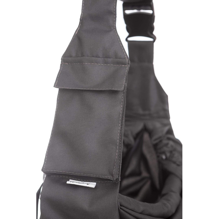 Трагета для собак та котів PillowPrim - переноска для тварин на плечі, сіра