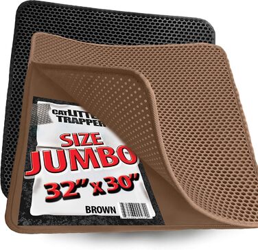 Килимок для котячого туалету iPrimio EZ Clean Jumbo 81,3×76,2 см, водонепроникний, з підкладкою для цуценят, проти розсипання наповнювача