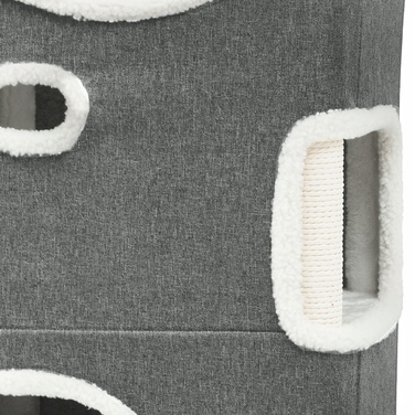 Будиночок для котів (35*45*63 см) — двоповерхове тепле ліжечко на зиму