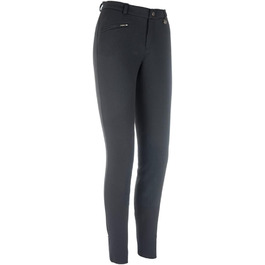 Дитячі штани для верхової їзди RL24 Winter - чорні, розмір 98-176 | З захистом колін, дихаючі, теплі