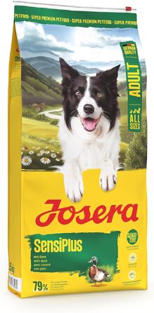 Сухий корм для дорослих собак Josera SensiPlus з качкою та рисом, гіпоалергенний, 12.5 кг