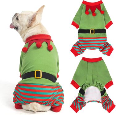 Світер для собак SCENEREAL на Новий рік, костюм ельфа для собак великих, середніх та маленьких порід, дівчаток та хлопчиків, м'який, теплий, зимовий, для святкування, (червоний/виїзд, однотонний (Getaway Solids), Medium)