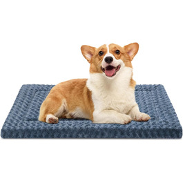 Килимок для собак, м'який, двосторонній, з антиковзаючою основою, для великих собак, 129 x 73 x 3,8 см, сірий