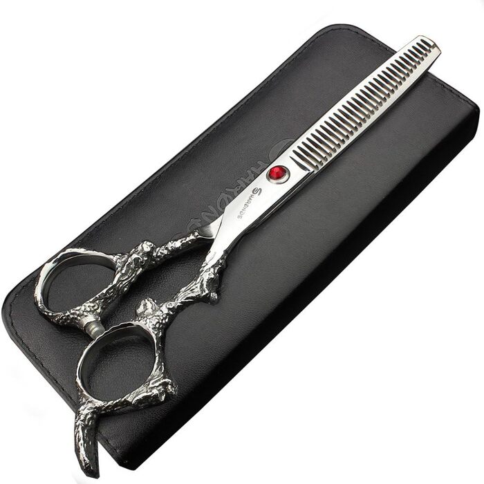 Професійний набір ножиць для стрижки волосся (2 шт.) з японкої сталі 440C, 15 см, Drachen, для перукарів