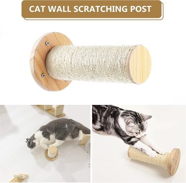 Сходинка для котів DaizySight на стіну: комплекс для лазіння, ігри та відпочинку (2 циліндри)