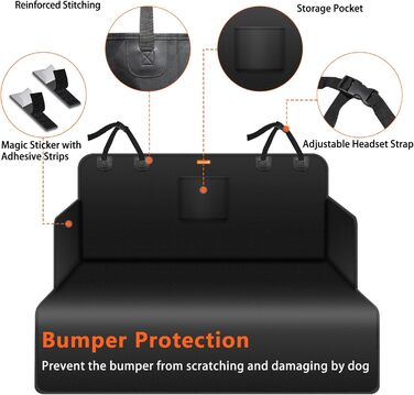 Захист для багажника автомобіля Alfheim для собак, нековзний, водонепроникний, антифлексинговий, для маленьких авто та SUV