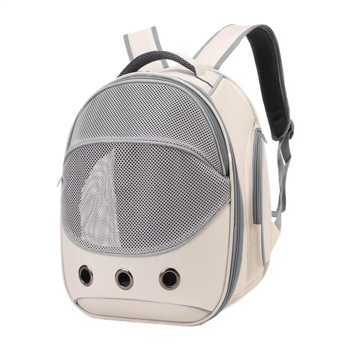 Транспортна сумка для собак та цуценят сірого кольору | З регульованими ремінцями для подорожей, прогулянок, авто та громадського транспорту