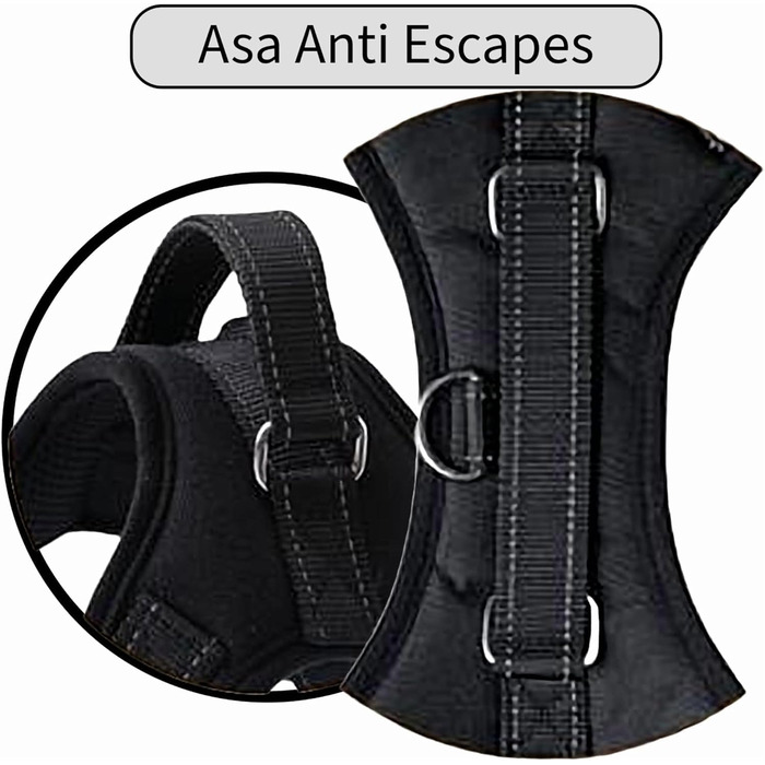 Регульоване об’їжджне дзеркало для собак маленьких порід з автомобільним страхувальним тросом, посилене, безпечне та зручне, розмір S