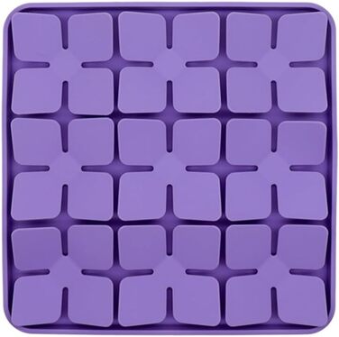 Килимок для годування собак Leckmatte, станція для повільного годування собак та котів, силіконовий пазл з присоскою, фіолетовий