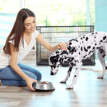 Клітка для собак Relaxdays, для дому та автомобіля, HBT: 87 x 122 x 80 см, складана собача будка з дном, 2 двері, ручка, сталь, чорна L 80 x B 122 x H 87 см