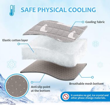 Персоналізований охолоджувальний килимок для собак та котів NIBESSER, самоохолоджувальний мат для домашніх тварин на літо, XL (110x80 см), з іменем замовника