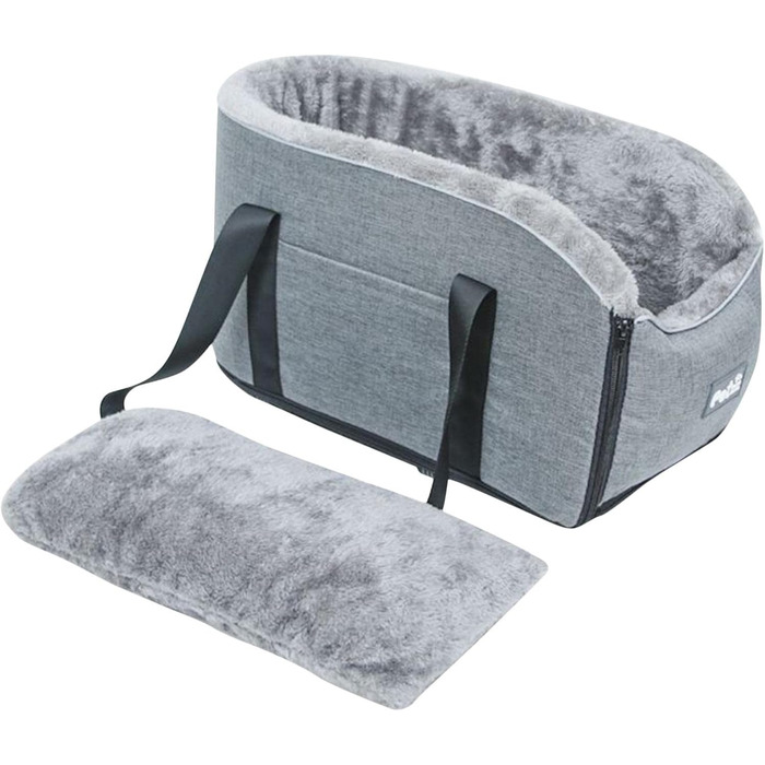 Автокрісло для собак, консоль для авто, автокрісло для маленьких собак, автокрісло на заднє сидіння, тепле автокрісло для тварин з ручкою, аксесуари для авто для тварин