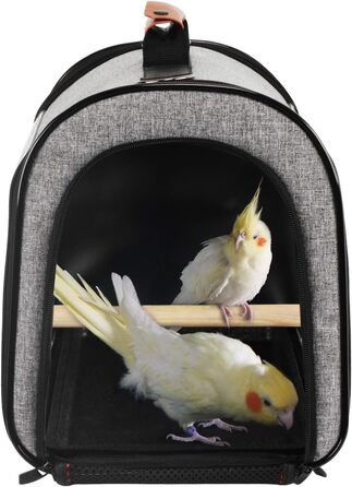 Переноска для птахів X-ZONE PET, прозора, дихаюча, легка, для папуг і інших птахів