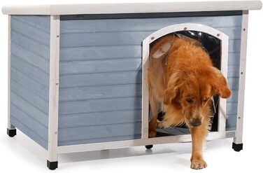 Вольєр-будка для собак Petsfit, зимова, з ялинового дерева, для великих і малих собак, розмір L, для вулиці