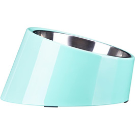 Нахилена годівниця для собак та котів SuperDesign 15°, зелений меламін, 600 мл