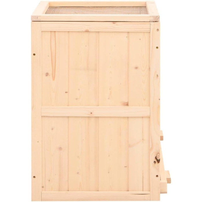 Клітка для хом'яків vidaXL 81x40x60 см, масивна деревина ялиці