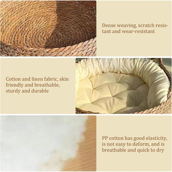 Кігтеточка-гніздо для котів Obelunrp, 43 см, круг, з м'яким подушкою, стійка до подряпин, для дому, для кошенят та великих котів