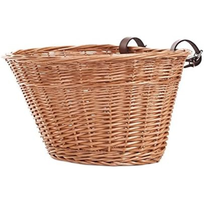 Велосипедний кошик з ротангу e-wicker24 1126-42, медовий, 42 x 36 x 24 см