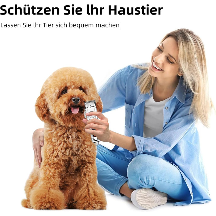 Професійна машинка для стрижки собак та котів KitSky Leise, бездротова, для довгошерстих порід