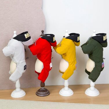 Зелений теплий зимовий водонепроникний одяг для собак: теплий халат для маленьких собак та середніх котів, XL (довжина спини 32 см)