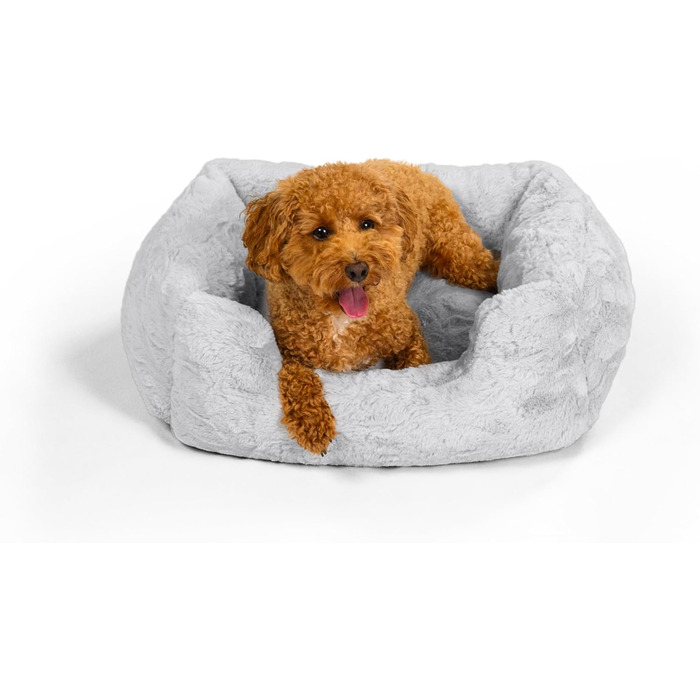 Лежак для собак Best Friends by Sheri Soothe & Snooze Lounge Lux, прямокутний, меморі фоам, сірий, розмір S 51x38 см, праний