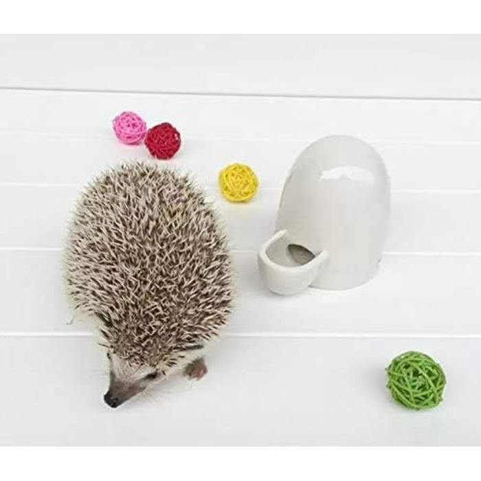 Автоматична годівниця для води з кераміки Dahey для маленьких тварин: миші, хом'яки, їжачки, шиншили, єноти, морські свинки (227 мл)