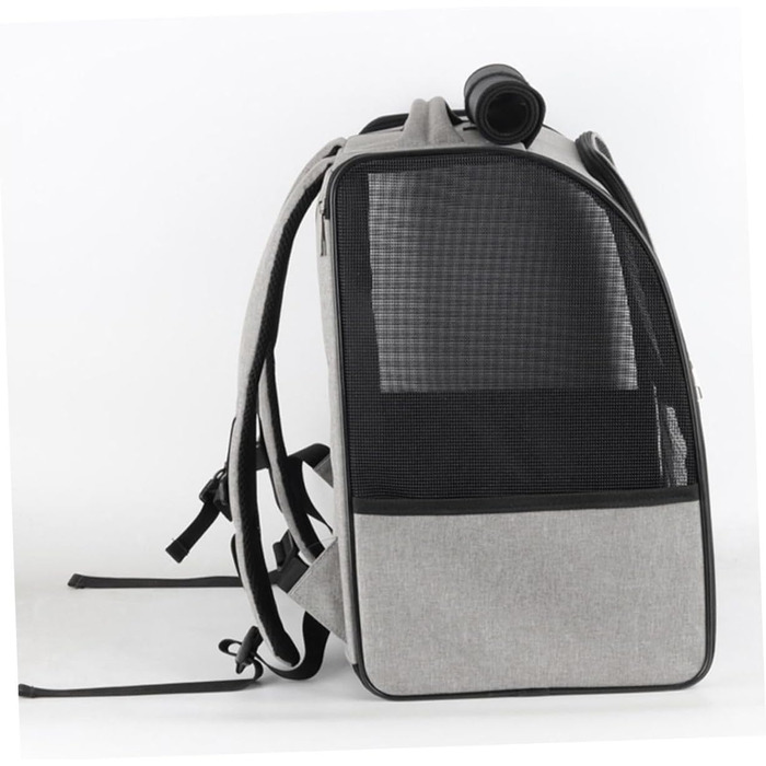 Рюкзак-переноска для котів Garvalon з дихаючого Оксфорду, великої місткості, практичний, для транспортування котів та маленьких домашніх тварин, з боковими кишенями, зручний та міцний для подорожей