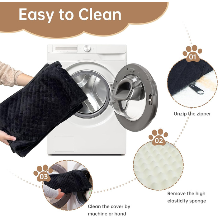 Підвищення для автокрісла для собак великих порід, для собак до 25 кг або 2 маленьких собак, м'яке авто-ліжко для собак з товстого Memory Foam, 2 страхувальні ремені та сумка для зберігання (Коричневий/Чорний)