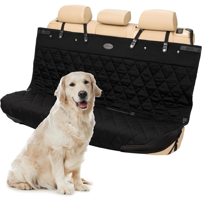 Захисний чохол на сидіння для автомобіля PetSafe Happy Ride: водовідштовхуючий, міцний, для собак, чорний