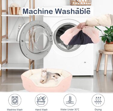 Кругле ліжко для котів та цуценят, 50.8 см. Зручне, з неслизьким дном та знімним подушкою. Підходить для домашніх тварин.