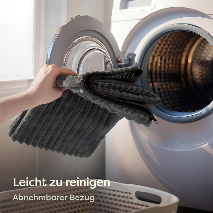 Самогріюча ковдра для собак – 90x60 см – велика, м'яка, з антиковзаючою основою, сірого кольору