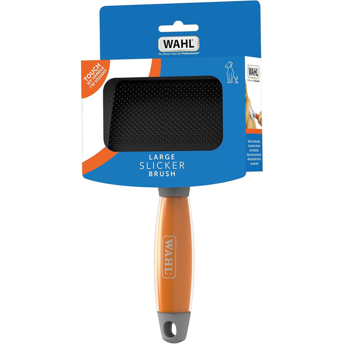 Буршлякова вичавкова щітка Wahl для собак і котів - професійний інструмент для грумінгу, помаранчева
