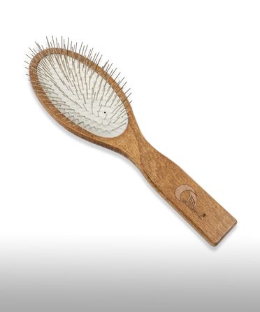 Щітка для собак та котів з бука з гнучкими сталевими щетинками 20 мм - MD-10 COLLECTION