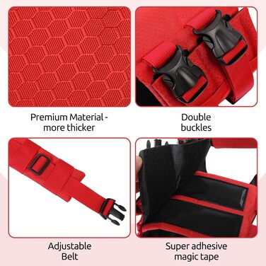 Жилет рятувальний для собак середнього розміру Konvinit, XS-XXL, червоний