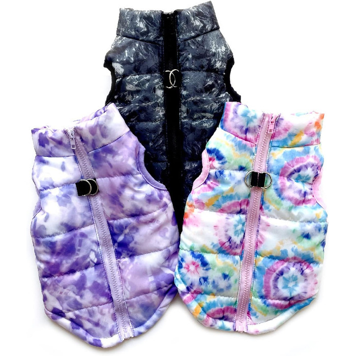 Зимовий теплий одяг для собак: чорна куртка-жилет для собак середніх розмірів (L)