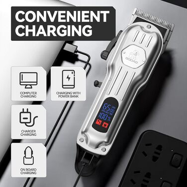 Професійний набір для догляду за собаками: триммер для подушечок лап, бездротовий шерстеріз для густого хутра, тихий нашийник-шлифувальник, машинка для стрижки собак, котів та інших домашніх тварин (сріблястий)