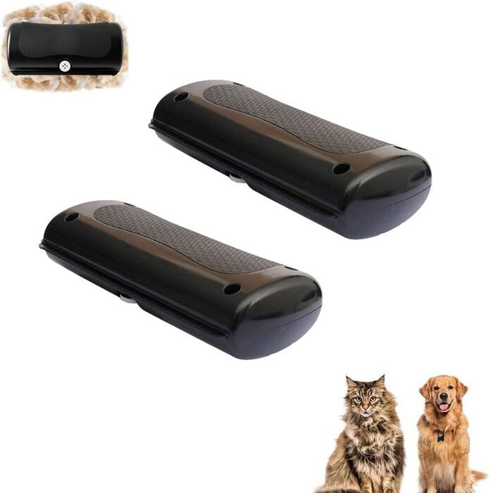 Високоякісна щітка Fellwunder для собак, котів та коней – ефективна щітка для видалення шерсті та гребінець для блискучого хутра (чорна)