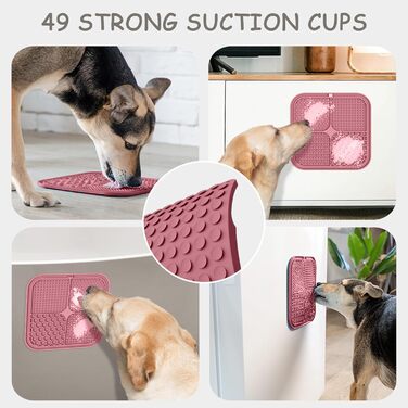 Килимок для собак ChefAide: повільна годівля, проти нудьги та тривоги, 21.6 x 21.6 см