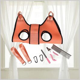 Набір для догляду за домашніми тваринами: гамак, інструменти для стрижки нігтів, догляд за вухами та очима, 8 шт., 45*65 см