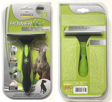 Щітка для собак Croci Fellbürste для короткої шерсті до 9 кг (зелена)