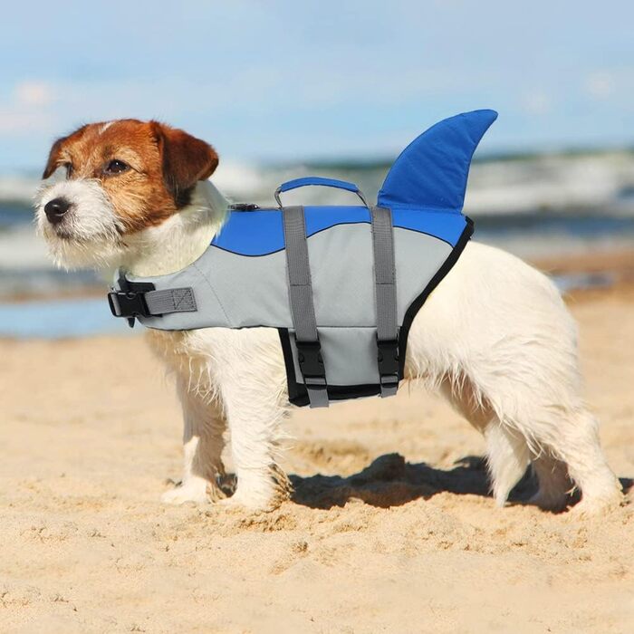 Рятувальний жилет для собак EMUST, Ripstop, з ручкою для витягування, XS, блакитний