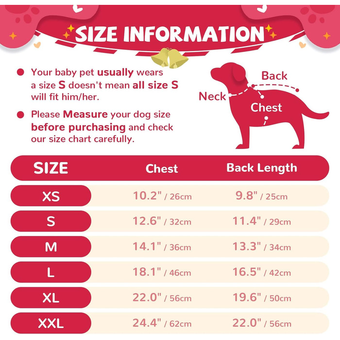 Пуловер для собак ABRRLO з бавовни, теплий зимовий костюм для святкування Нового року (L, костюм оленя)