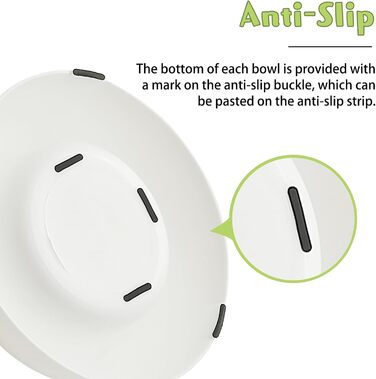 Набори мисок для котів Hamiledyi з підняттям, 4 шт., 15° нахил, нержавіюча сталь, анти-блювотна, не протікає, для кошенят, дорослих котів та кроликів (чорний + білий, 200 мл)